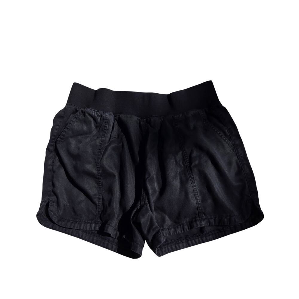 Members Mark Black Pull On Tencel Short With Pockets Womens Size Large